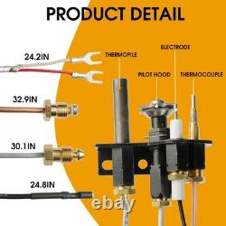 Natural Gas Pilot Assembly Kit for Direct Vent Fireplace, Compatible with Lennox