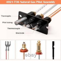 Natural Gas Pilot Assembly Kit for Fireplaces Thermocouple, Thermopile & Tubin