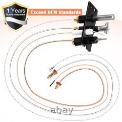 Natural Gas Pilot Assembly Kit for Fireplaces Thermocouple, Thermopile & Tubin
