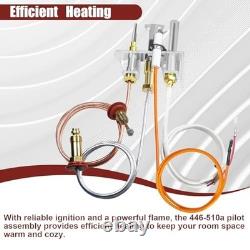 Natural Gas Pilot Assembly Replacement for Heat-N-Glo Fireplaces, SRV446-510A, T