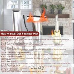 Natural Gas Pilot Assembly Replacement for Heat-N-Glo Fireplaces, SRV446-510A, T