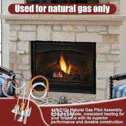 Natural Gas Pilot Assembly Replacement for Heat-N-Glo Fireplaces, SRV446-510A, T