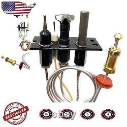 Natural Gas Pilot Assembly for Heat-N-Glo Complete with Thermocouple & Ignitor
