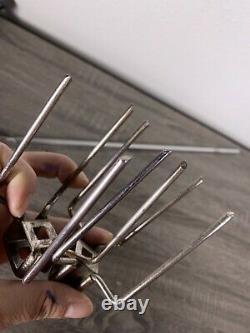 ORIGINAL Farberware Rotisserie Open Hearth Grill Spit Rod Turning Rod & Forks