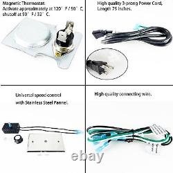 Parts DN106 Replacement Fireplace Blower Fan Kit GZ550 Replacement for Contin