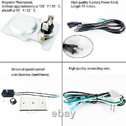 Parts Kit Fireplace Blower Kit FK4 R7-RB74K HB-RB74K Replacement for Heatilat