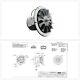 Pellet Stove Blower Motor Replacement Electric Motors Whitfield Quest Gray New