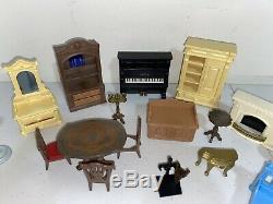 PlayMobil Victorian Mansion Parts Furniture Replacement Piano Fire Place Table