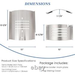 Portable Pellet Grill Flame Broiler Kit Heat Diffuser Replacement Parts, Main