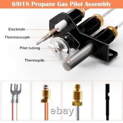 Propane Gas Pilot Assembly Kit for Fireplaces & Inserts Thermocouple & Thermop