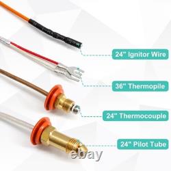 Propane Gas Pilot Assembly for Fireplaces Replacement Parts with Thermocouple