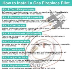 Propane Gas Pilot Assembly for Fireplaces Replacement Parts with Thermocouple