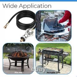 Propane Tank Hose with Regulator 12 FT Replacement Connector for Grills New