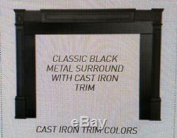 Quadrafire Cast trim kit, classic black, pellet insert