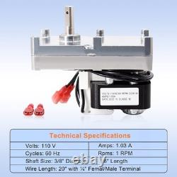 Replacement 80488 Auger Motor for Vogelzang VG5790 VG5770 US Stove American King