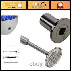 Replacement Flange & Key Set for Fireplaces Pewter Finish, Durable & Easy Inst