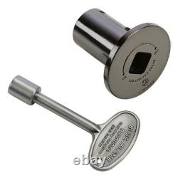 Replacement Flange & Key Set for Fireplaces Pewter Finish, Durable & Easy Inst