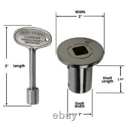 Replacement Flange & Key Set for Fireplaces Pewter Finish, Durable & Easy Inst