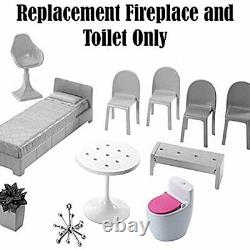 Replacement Parts for Barbie Dreamhouse FHY73 Replacement Fireplace-Bookc