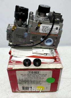 Robertshaw 710-503 Gas Valve for Fireplace 250 to 750 Millivolt