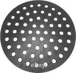 Round 17 Cast Iron Fire Grate, Charcoal Bottom Grate Replacement Parts for Webe