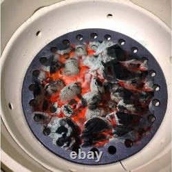 Round 17 Cast Iron Fire Grate, Charcoal Bottom Grate Replacement Parts for Webe