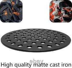 Round 17 Cast Iron Fire Grate Charcoal Grates Bottom Plate Replacement Parts