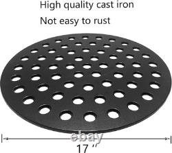 Round 17 Cast Iron Fire Grate Charcoal Grates Bottom Plate Replacement Parts