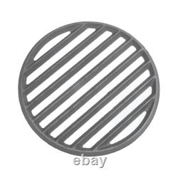 Round Fireplace Fire Grate Cast Iron Replacement Part for Secure Log Placement