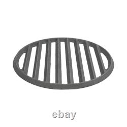 Round Fireplace Fire Grate Cast Iron Replacement Part for Secure Log Placement