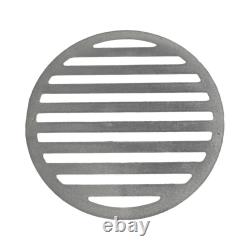 Round Fireplace Fire Grate Cast Iron Replacement Part for Secure Log Placement