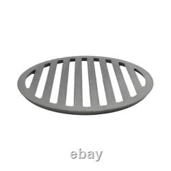 Round Fireplace Fire Grate Cast Iron Replacement Part for Secure Log Placement