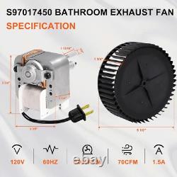 S97017450 Exhaust Fan Motor & Blower Wheel for Broan Nutone Replacement Parts US