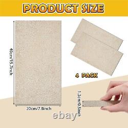 Sasylvia 4 Pcs Quadrafire Baffle Board 7.8'' X 15.7'' X 0.5 2100f FireBrick
