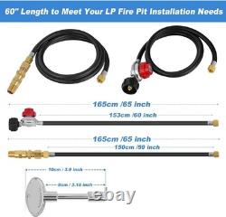 Skyflame LP Burner Connection Kit, Propane Fire Pit Replacement Parts with 1/2