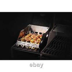Small Grill SIZZLE ZONE Burner Windshield and Grill Skewer Rack