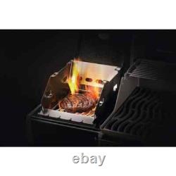Small Grill SIZZLE ZONE Burner Windshield and Grill Skewer Rack