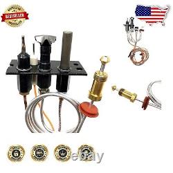 Specialized Natural Gas Pilot Assembly for Heat-N-Glo Fireplaces Easy Install