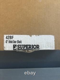 Superior 42BF 42 Black Bifold Fireplace Glass Door Replacement Part 12M03