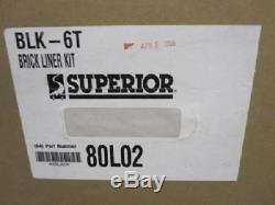 Superior SSDV- 4035 Gas Fireplace Top-Vent Metal Brick Liner Set Part # 80L02