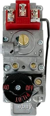 Universal NG Millivolt Gas Valve Compatible with Multiple Fireplace Brands