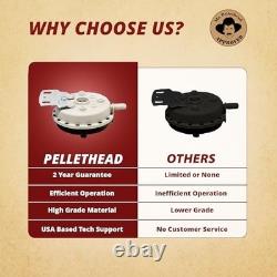 Vacuum Pressure Switch for Pellet Stoves Compatible with Multiple Models, High