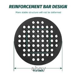Vankey 11.5in Round Cast Iron Fire Grate Replacement Parts for Kamado Joe Big