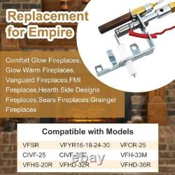 Vent Free Gas Log Pilot Assembly, LP Propane Fireplace Compatible, ODS System