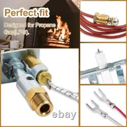 Vent Free Gas Log Pilot Assembly, LP Propane Fireplace Compatible, ODS System