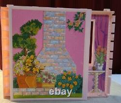 Vintage 1992 Barbie Fold N Fun House FIREPLACE WALL PANEL REPLACEMENT PART
