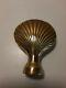 Vintage Brass Fireplace Folding Screen Replacement Shell Finial Only Clam