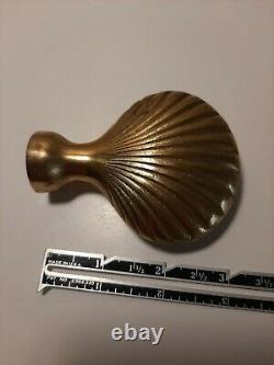 Vintage Brass Fireplace Folding Screen REPLACEMENT SHELL FINIAL ONLY Clam