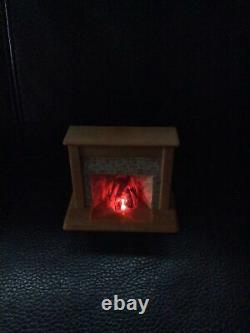 Vintage Sylvanian Families Fireplace- Working- Replacement Part- Sitting Room