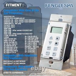 Wall Switch Control Assembly for Gas Fireplaces Compatible with NG & LP Units